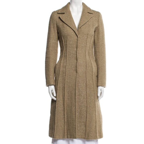 Alberta Ferretti Tweed Pattern Coat - Picture 1 of 7